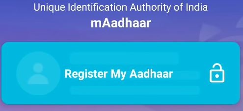 register your Aadhaar in mAadhaar