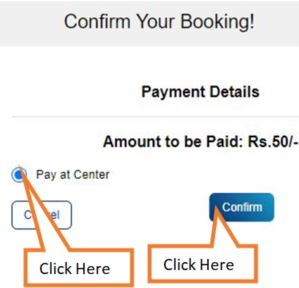 confirm your booking