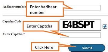 enter your Aadhaar number